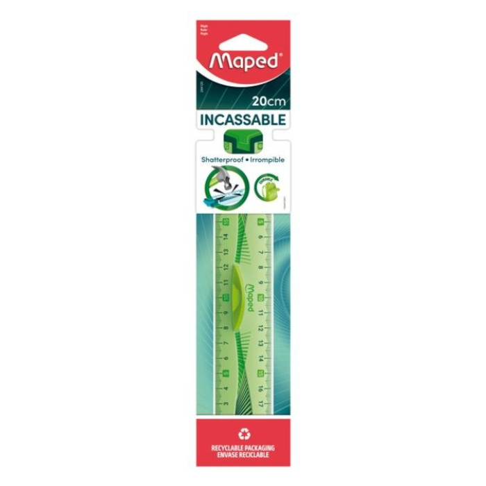 Liniaal Maped Flex met grip 20cm assorti