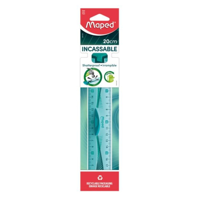 Liniaal Maped Flex met grip 20cm assorti