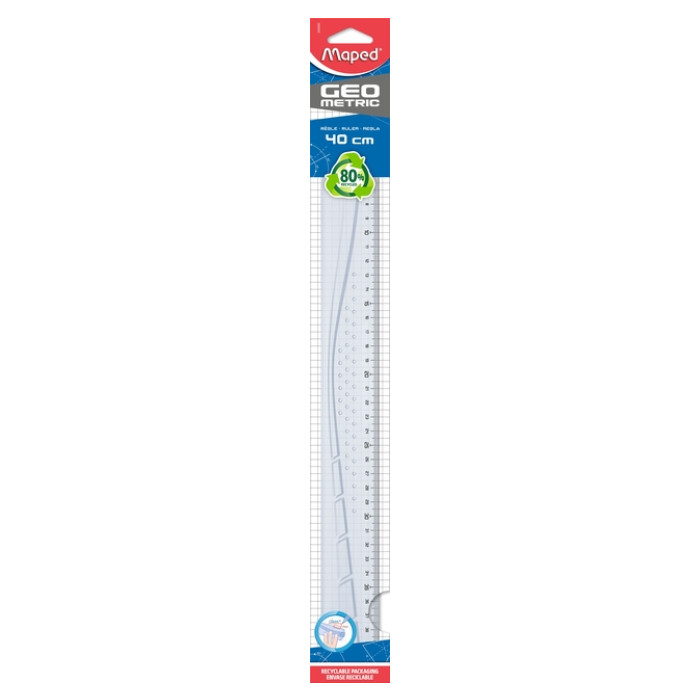 Liniaal Maped Geometric 40cm transparant