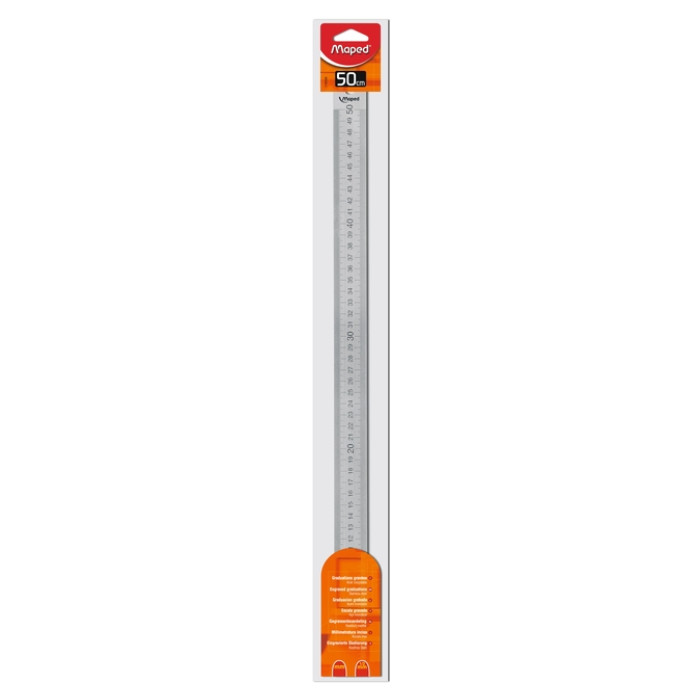 Liniaal Maped metaal 50cm