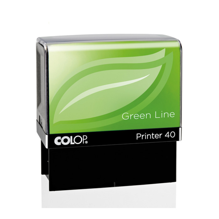 Tekststempel Colop 40 green line personaliseerbaar 6regels 59x23mm