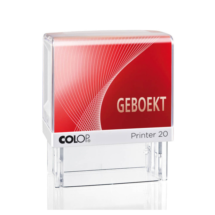 Woordstempel Colop Printer 20 geboekt rood