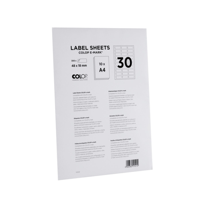 Tekststempel Colop E-Mark labels