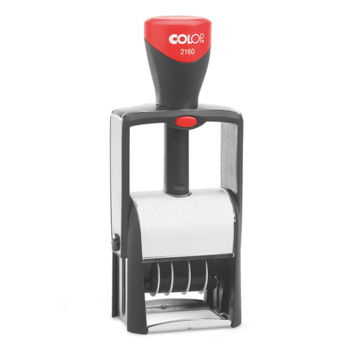 Woord-datumstempel Colop 2160 personaliseerbaar 24x41
