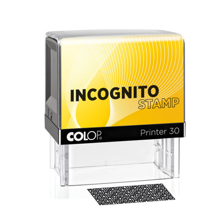 Tekststempel Colop 30 lncognito