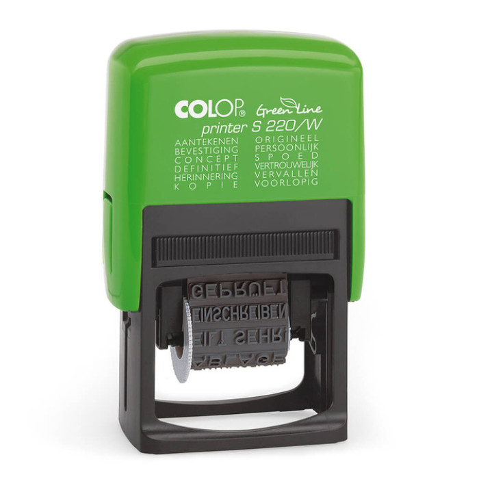 Woordstempel Colop 220W green line