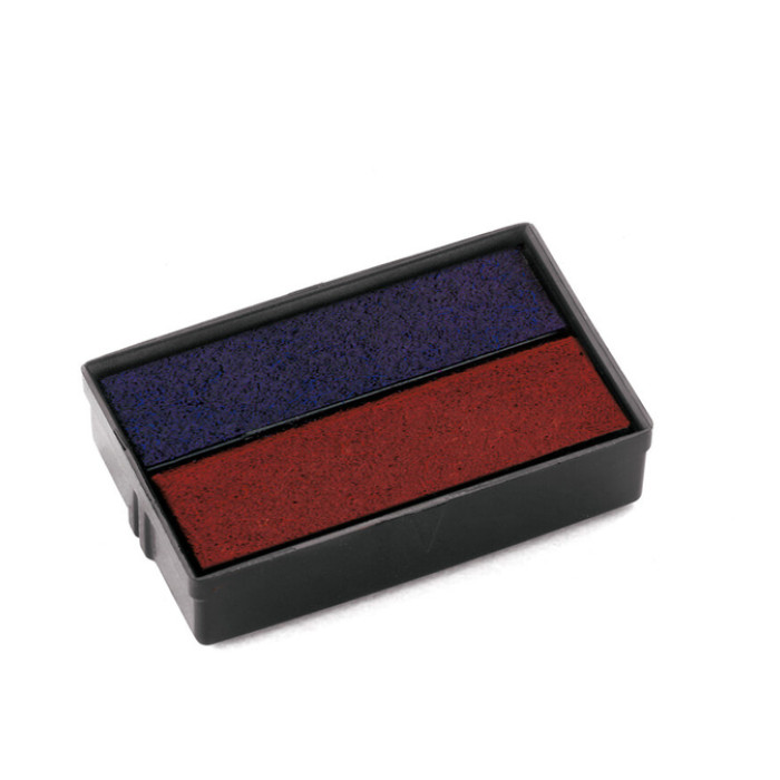 Stempelkussen Colop 6E/10 rood blauw