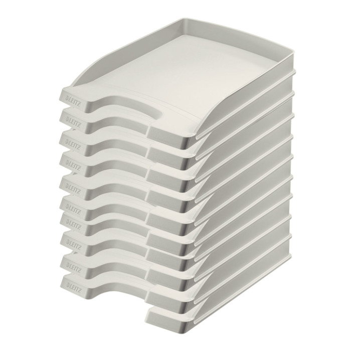 Brievenbak Leitz Plus Slim A4 grijs