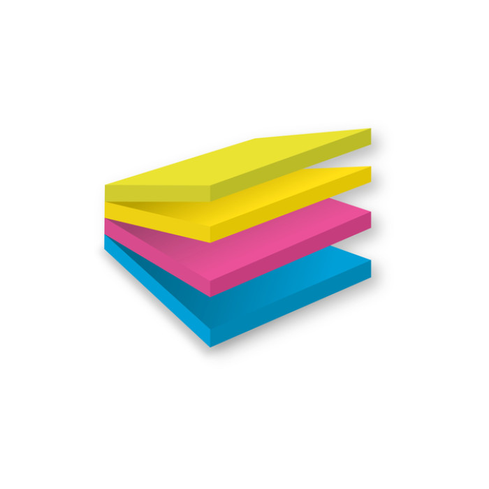 Memoblok Post-it 2014 Super Sticky 76x76mm smart kubus Rio