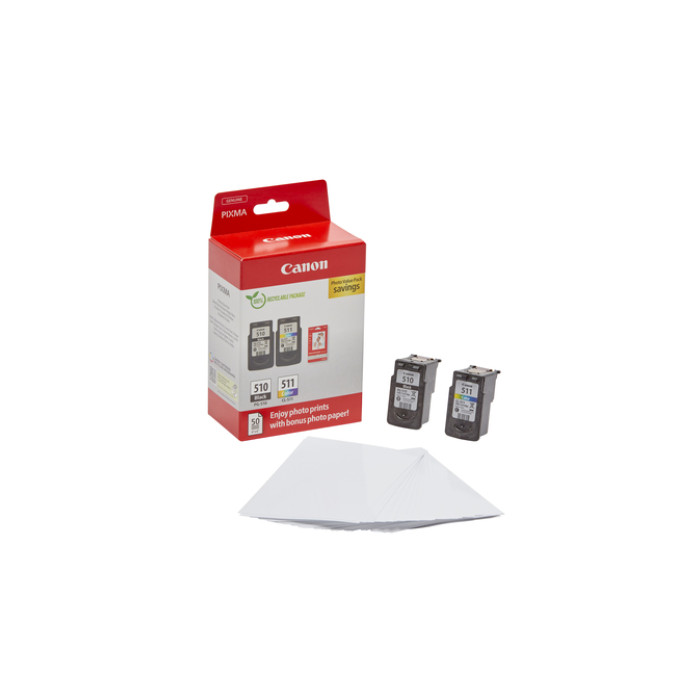 Inktcartridge Canon PG-510 + CL-511 zwart + kleur