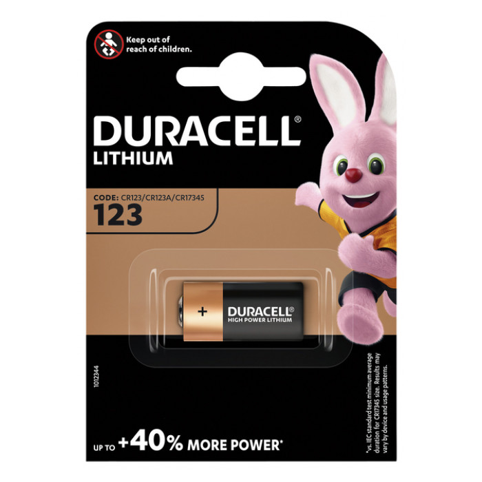 Batterij Duracell 1xCR123 high power lithium