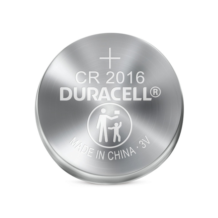 Batterij Duracell knoopcel 2xCR2016 lithium Ø20mm 3V-90mAh