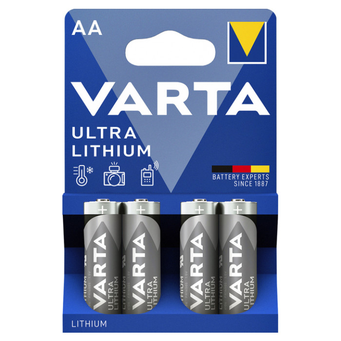 Batterij Varta Ultra lithium 4xAA