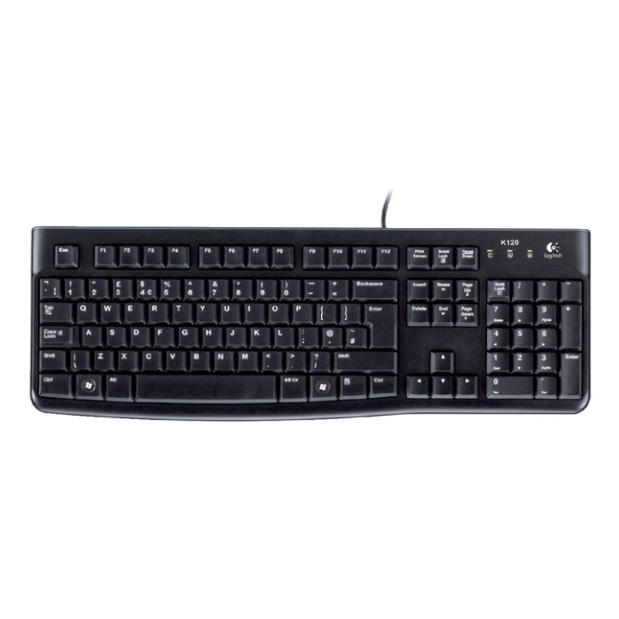 Toetsenbord Logitech K120 Qwerty zwart