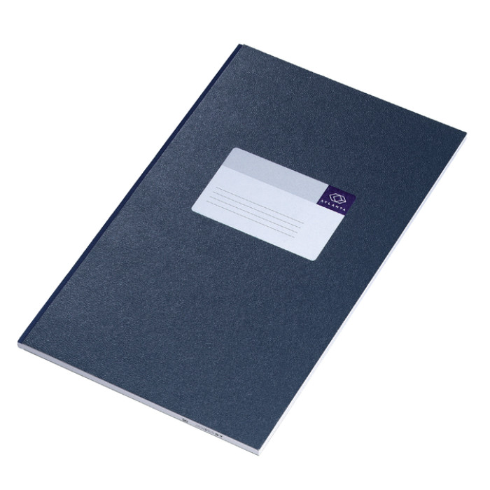 Notitieboek Djois Atlanta gelijmd 330x205mm 96 blz.blauw