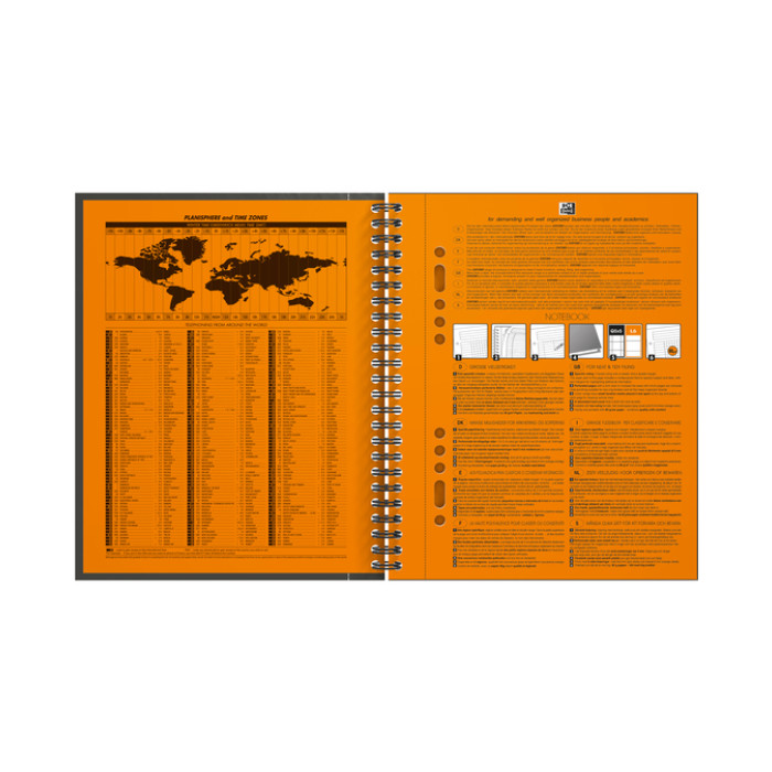 Spiraalblok Oxford International Notebook A5+ ruit 5mm
