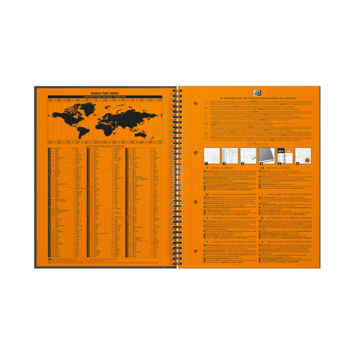 Spiraalblok Oxford International Notebook A4+ ruit 5mm