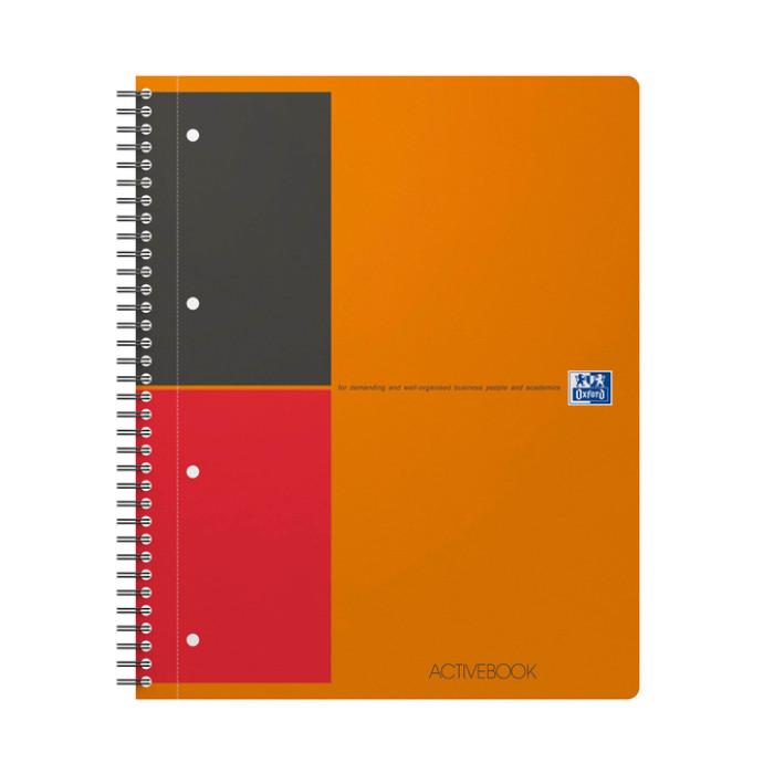 Spiraalblok Oxford International Activebook A4+ lijn