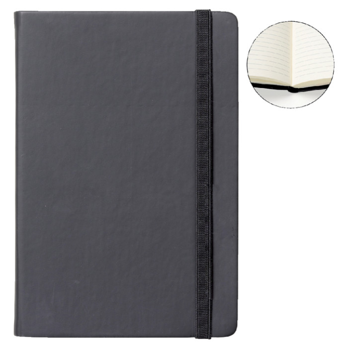 Notitieboek Quantore A5 lijn 192blz 80gr zwart