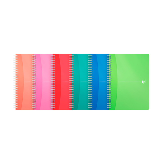 Spiraalblok Oxford MyColours A5 lijn 90vel assorti