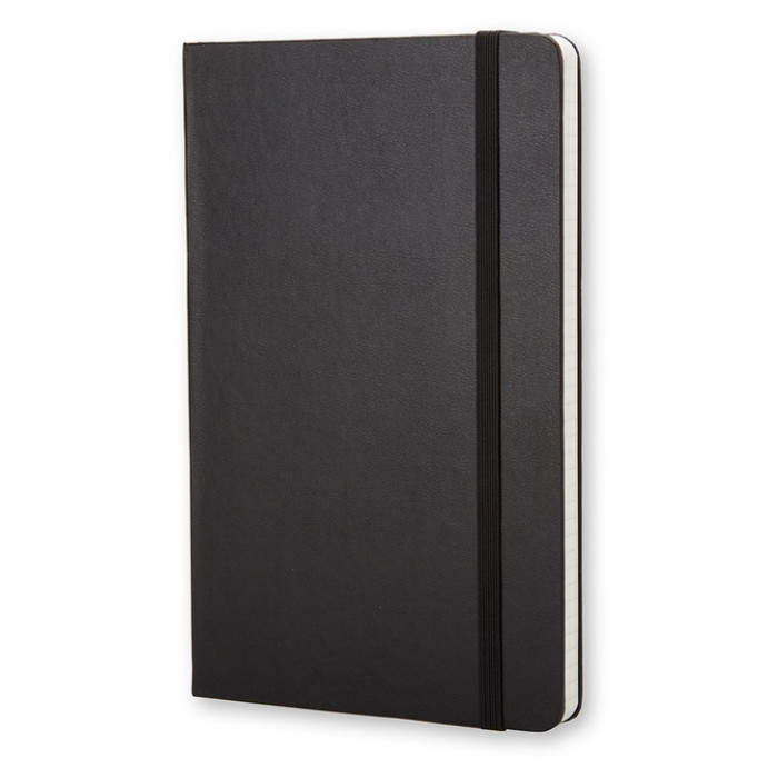Notitieboek Moleskine large 130x210mm ruit 5x5 hard cover zwart
