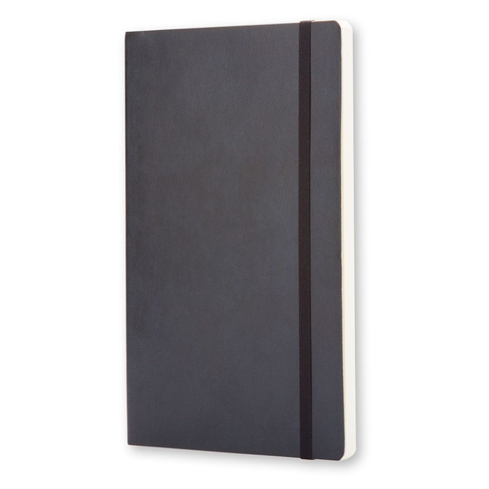 Notitieboek Moleskine large 130x210mm blanco soft cover zwart
