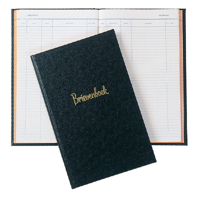 Register correspondentieboek Djois Atlanta klassiek zwart