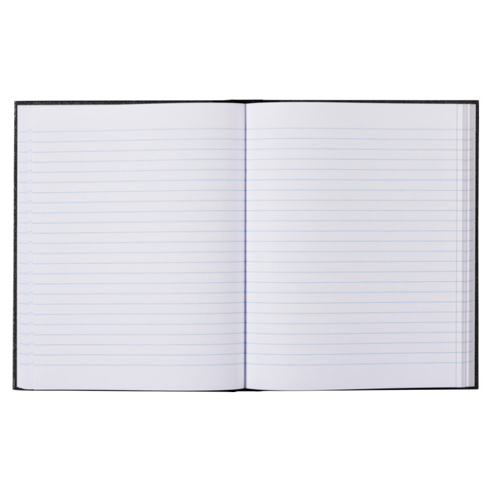 Register breedkwarto 288blz lijn grijs gewolkt