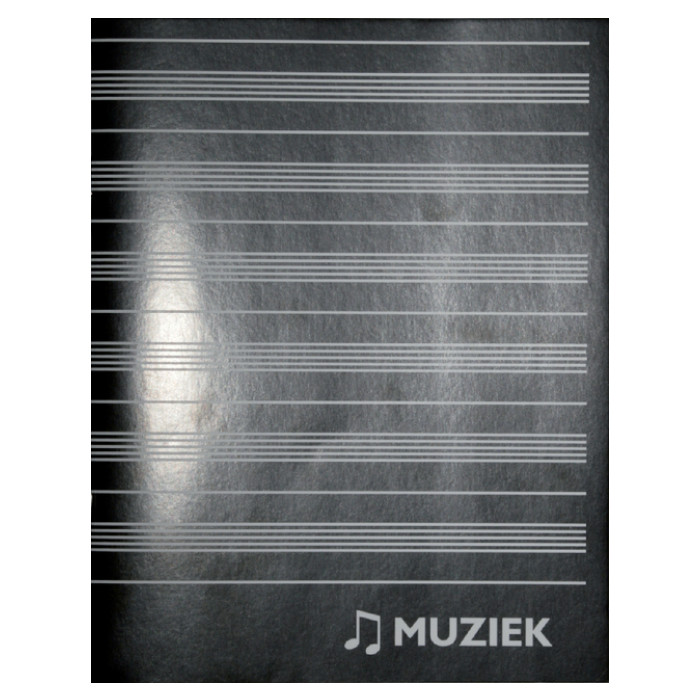 Muziekschrift Qbasic 165x210 36blz 70gr zwart