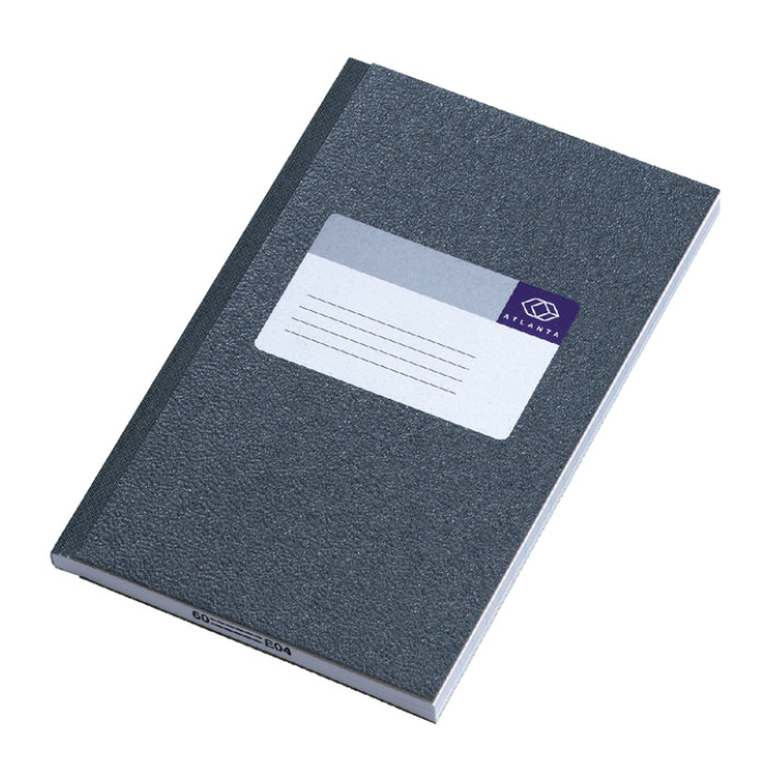Notitieboek Djois Atlanta gelijmd 165x105mm 128blz grijs