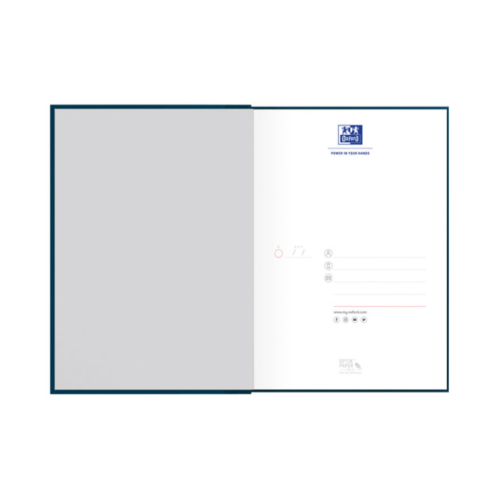 Notitieboek Oxford Office Essentials A5 96vel lijn zwart