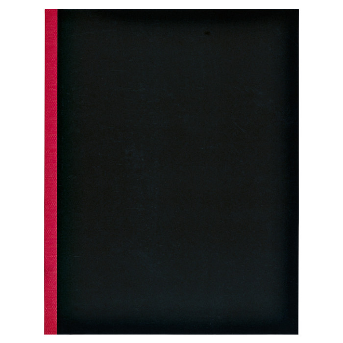 Kasboek 165x210mm 160blz 1 kolom rode rug assorti