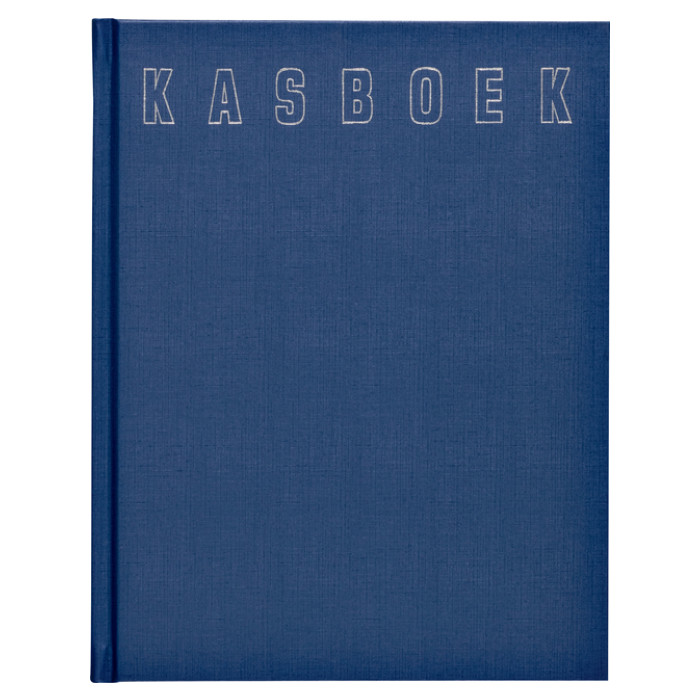 Kasboek 165x210mm 192blz 1 kolom blauw