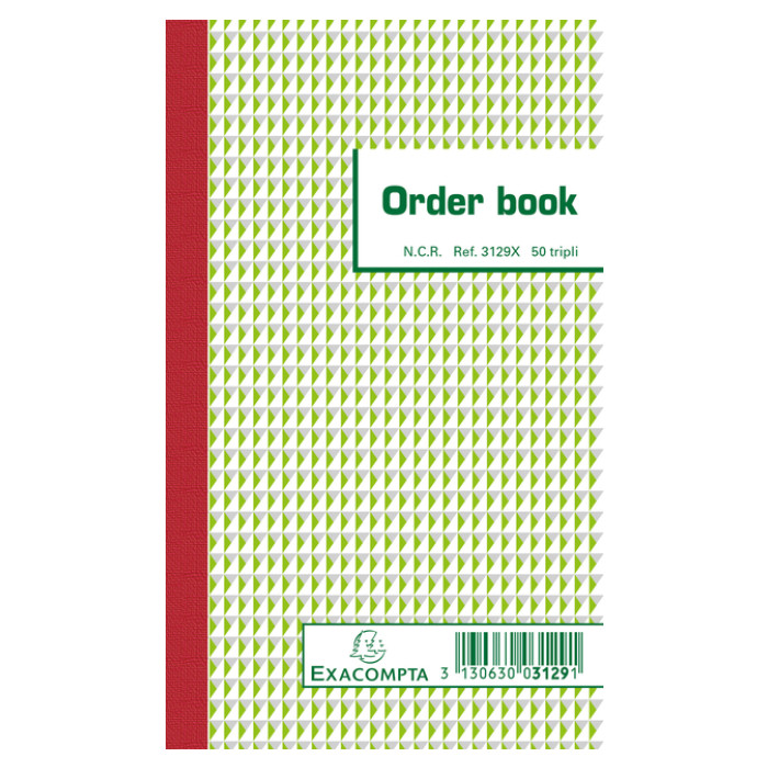 Orderboek Exacompta 175x105mm 50x3vel