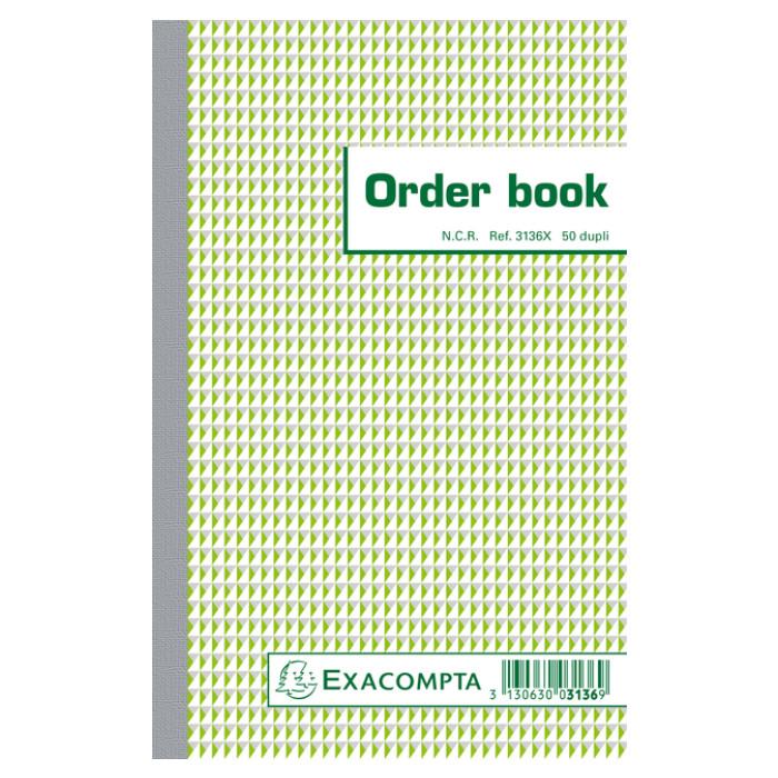 Orderboek Exacompta 210x135mm 50x2vel