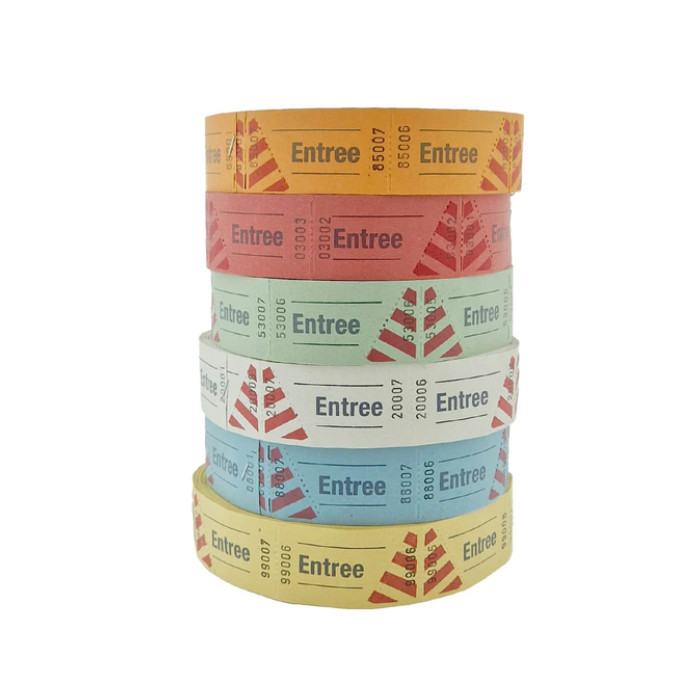 Entreebewijs Combicraft nummering 1-1000 blauw 1000 stuks
