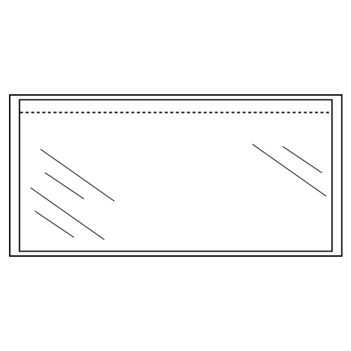 Paklijstenvelop Quantore zelfklevend onbedrukt 225x122mm 1000 stuks