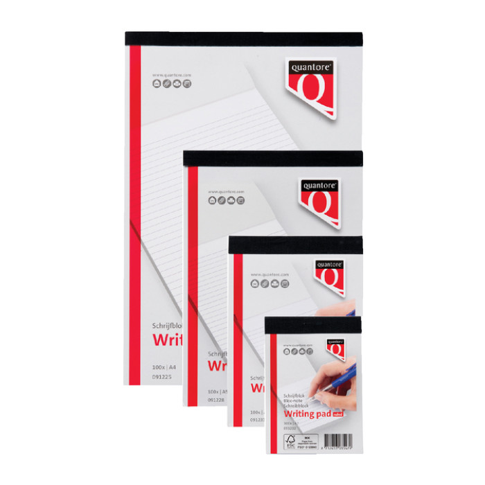 Schrijfblok Quantore A4 blanco 100vel 60gr