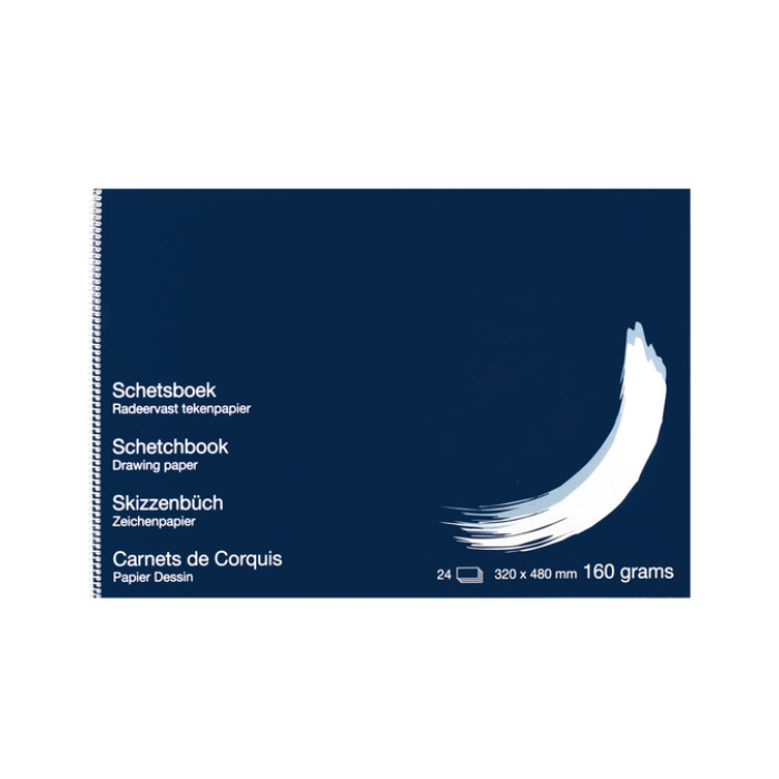 Schetsboek Papyrus 320x480mm 160gr 24 vel