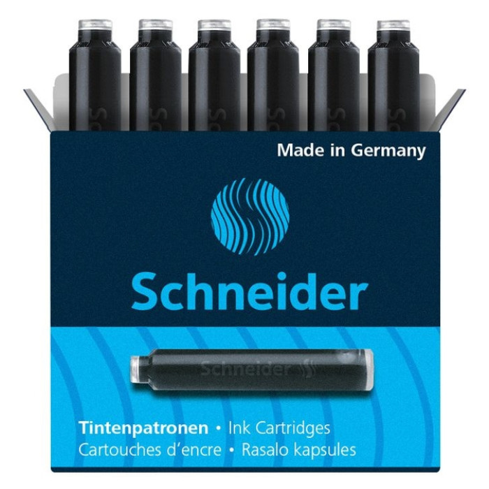 Inktpatroon Schneider din zwart doos à 6 stuks