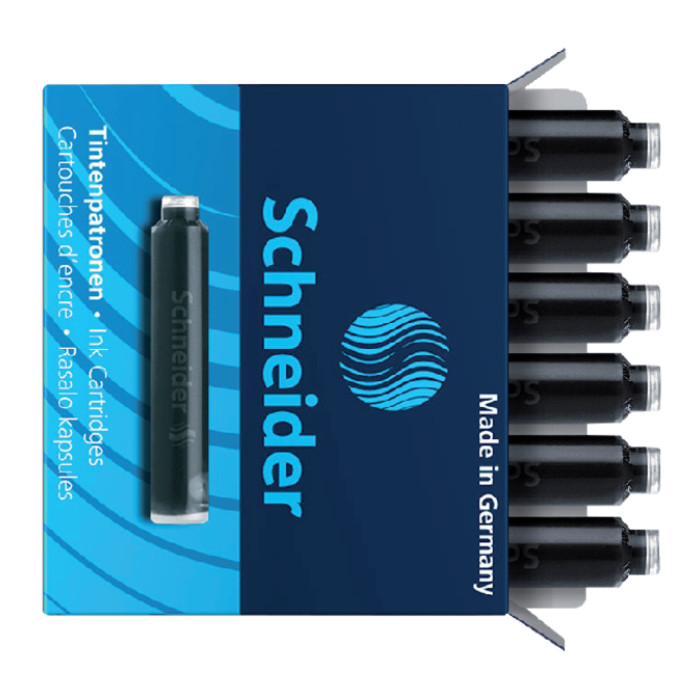 Inktpatroon Schneider din zwart doos à 6 stuks