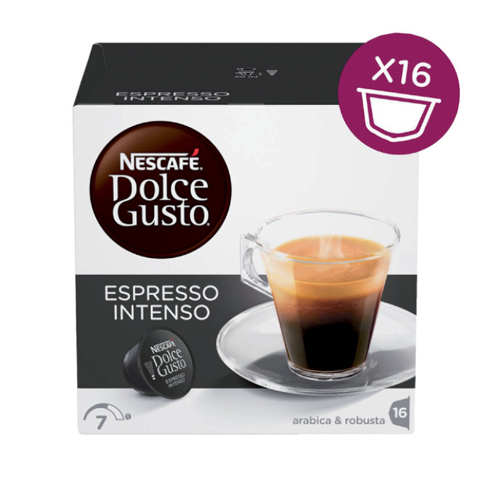 Koffiecups Dolce Gusto espresso intenso 16 stuks