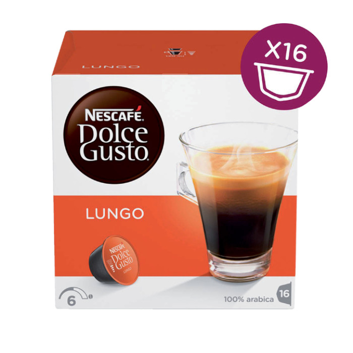 Koffiecups Dolce Gusto lungo 16 stuks