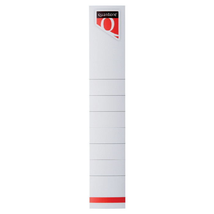 Rugetiket Quantore smal 34x190mm zelfklevend wit 10 stuks