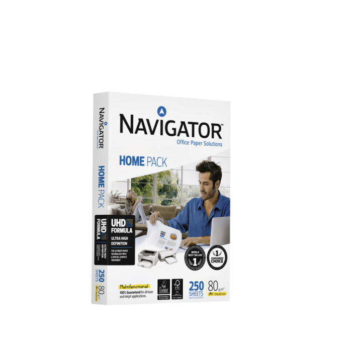 Kopieerpapier Navigator Homepack A4 80gr wit 250 vel