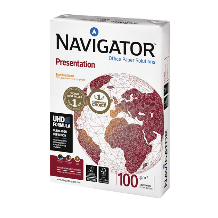 Kopieerpapier Navigator Presentation A4 100gr wit 500 vel