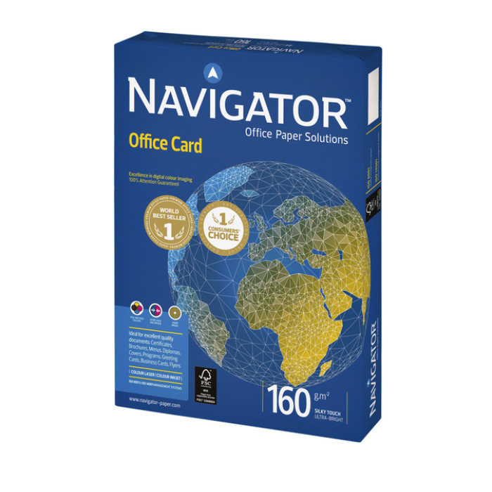 Kopieerpapier Navigator Office Card A3 160gr wit 250 vel