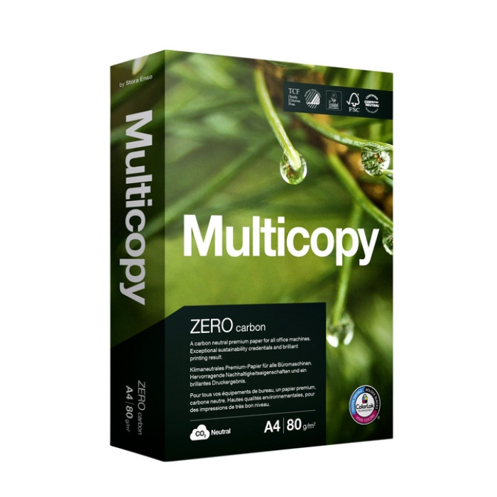 Kopieerpapier Multicopy Zero A4 80gr wit 500 vel