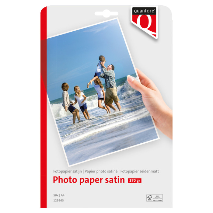 Fotopapier Quantore A4 satijn mat 50vel 170gr