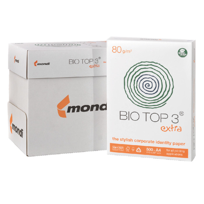 Kopieerpapier BioTop 3 A4 80gr naturel 500 vel